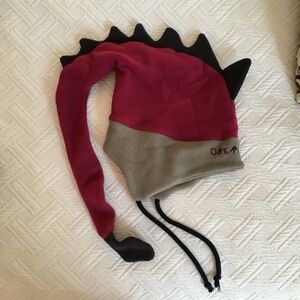 Obermeyer Kids Dino Fleece Hat - Pink and Gray